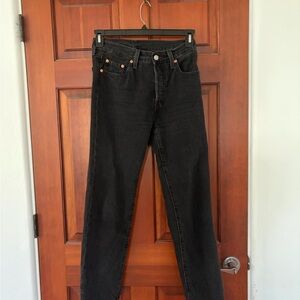 Levi’s black 501 jeans 25x28